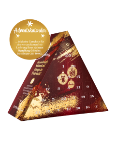 Adventskalender Karminrot