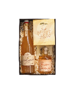 Rum Orange, Marillenstrudel Likör & Rezept-Sammlung in schöner Geschenkschachtel