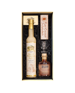 Geschenk – Prinz Marc de Champagne Trüffel Cream, Rum Coconut  Likör & Schokolade