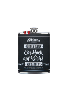 Vatertags-Flachmann (ca. 200ml) mit Williams-Birnen Schnaps 40%