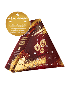 Adventskalender Karminrot