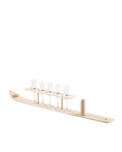 Schnapsglastablett Holzski
