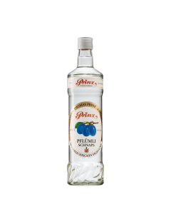 Pflümli-Schnaps 40 % vol from Prinz in the 0,7 litre-bottle.