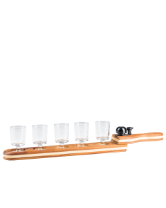 Schnapsglastablett mit Klingel