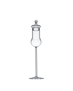 Mondgeblazen Schnaps Tulpglas met deksel