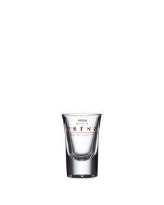 Shotglas Tulp, 2 cl ( rode opdruk) - Stamperl Glas Tulpe