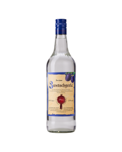 Zwetschgerla 34 % vol. von Prinz in der 1-Liter-Flasche.