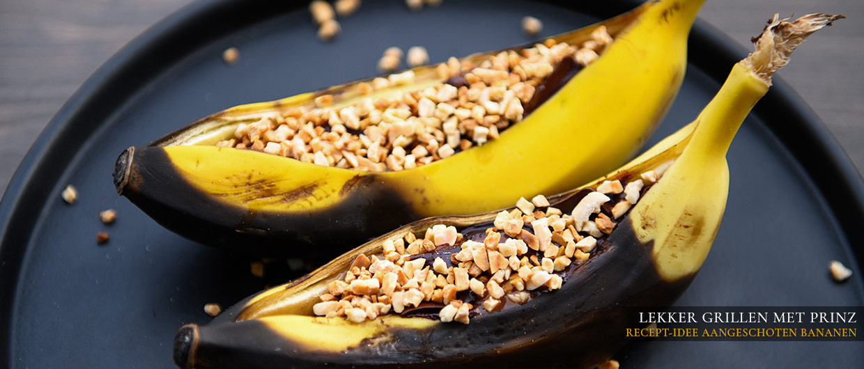 Lekker grillen met Prinz - Recept-Idee aangeschoten bananen