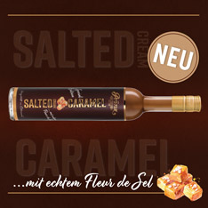 Der neue Salted Caramel Cream Likör mit echtem Fleur de Sel