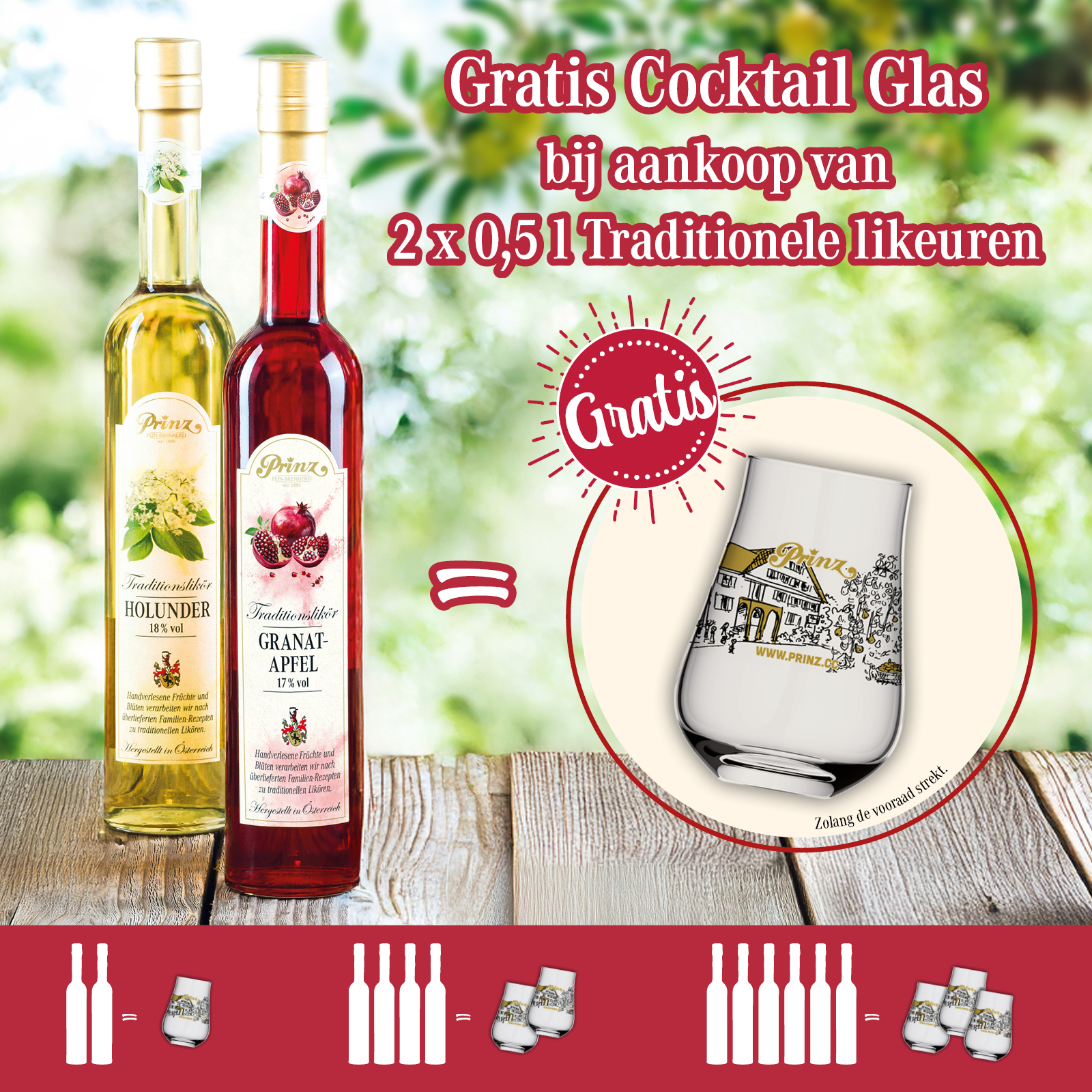 Nu gratis Cocktail Glas