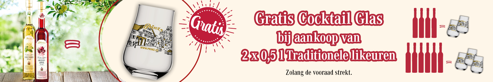 Nu gratis Cocktail Glas