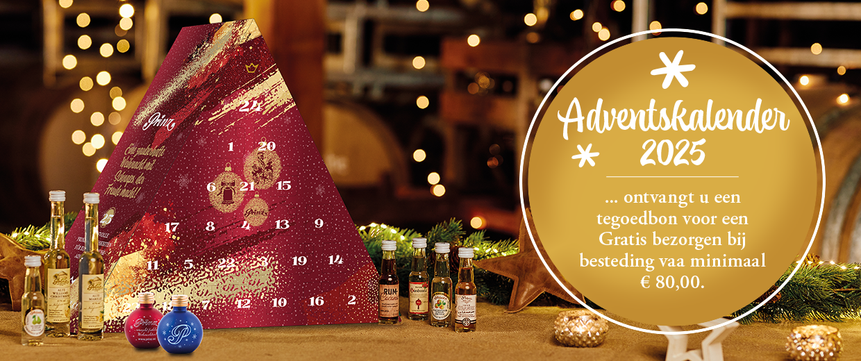 Prinz Advent kalender gevuld met fijne schnapps en likeuren