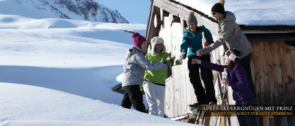 Après-Ski-Vergnügen mit Prinz: wärmt und sorgt für gute Stimmung